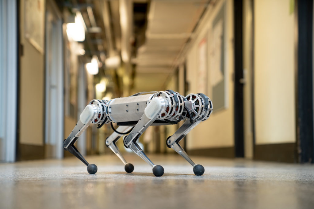 MIT's mini cheetah quadruped robot