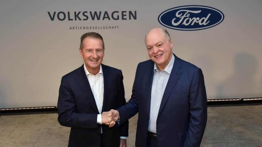 Volkswagen expands alliance with Ford, invests $2.6B in Argo AI for self-driving cars