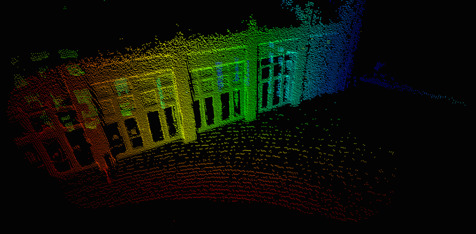 Sense Photonics Osprey lidar point cloud