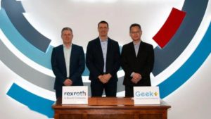 Bosch Rexroth and Geek+ partner on mobile robot development