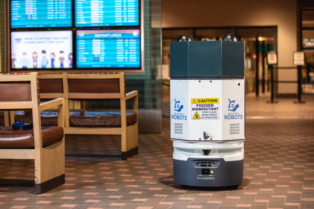 Breezy One airport disinfection robot