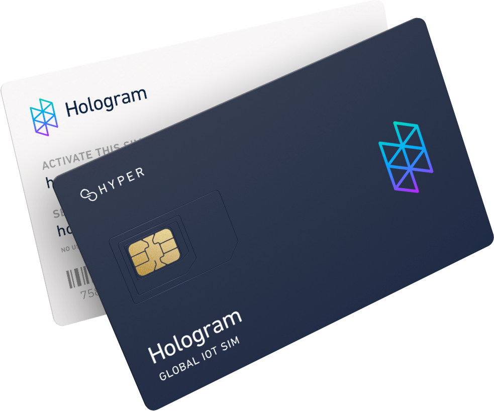 Hologram Hyper card and software designed to widen IoT device connectivity