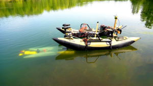 Purdue autonomous underwater vehicles can dock mid-mission to transfer data, recharge