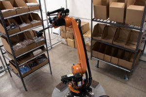 Vicarious robotics demonstration of vertical picking for goods-to-robot application