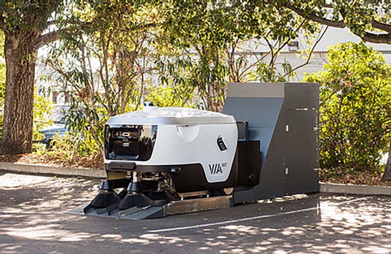 Viabot sweeper autonomous mobile robot