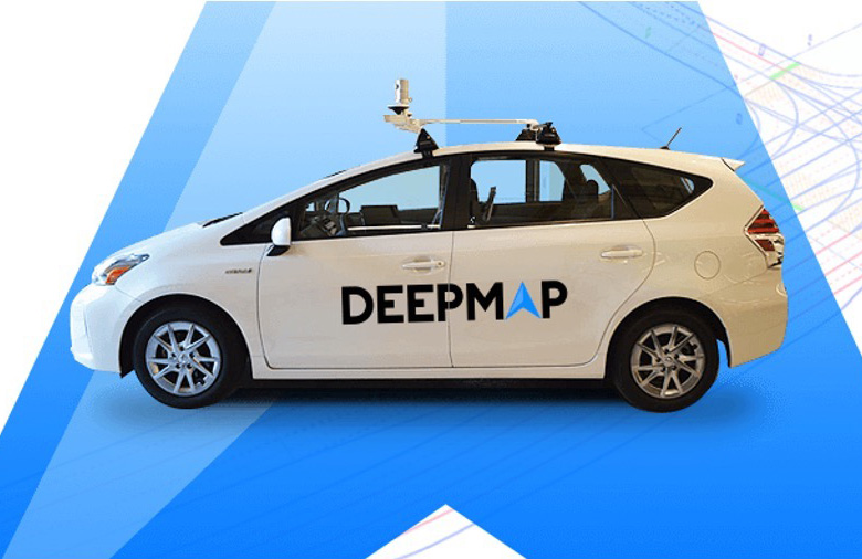 Deepmap navigation structure on a vehicle