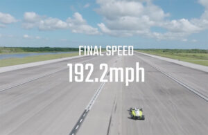 new land speed record for autonomous vehicles of 195.4 mph
