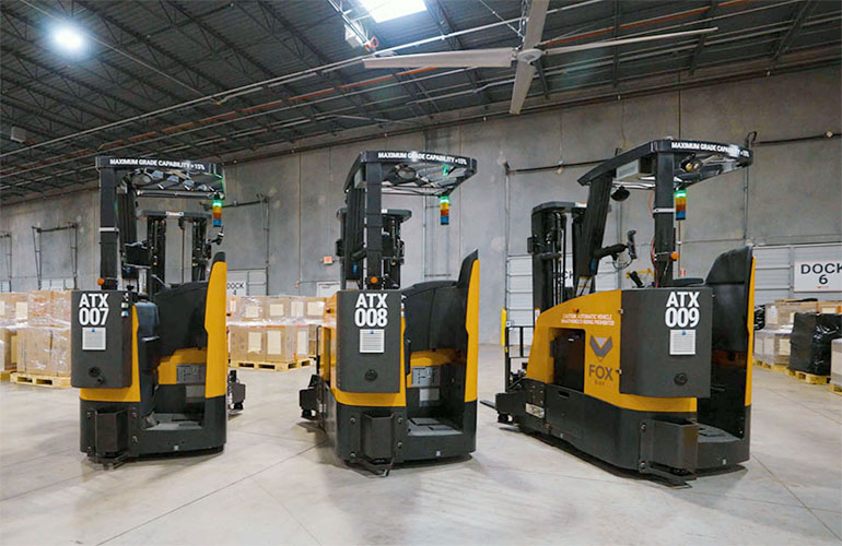 Fox Robotics autonomous fork trucks