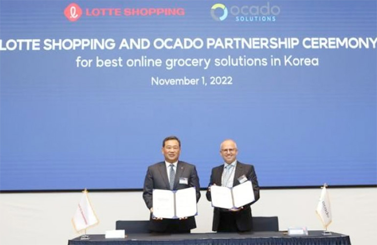 Lotte Ocado deal signing