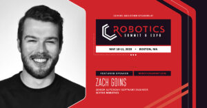 Zach Goins for the robotics summit.