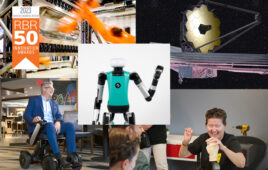 collage of images of robots featured in the episode.