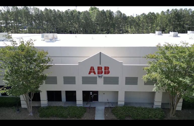 aerial view of ABB's new packaging and logistics facility in Atlanta