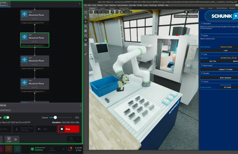 SCHUNK & READY Robotics are using Omniverse to develop a new simulation tool - Image