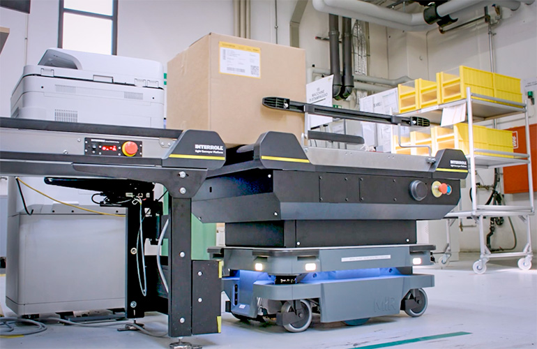 Interroll launches new conveyor module for MiR 250 AMR Robotics Intl