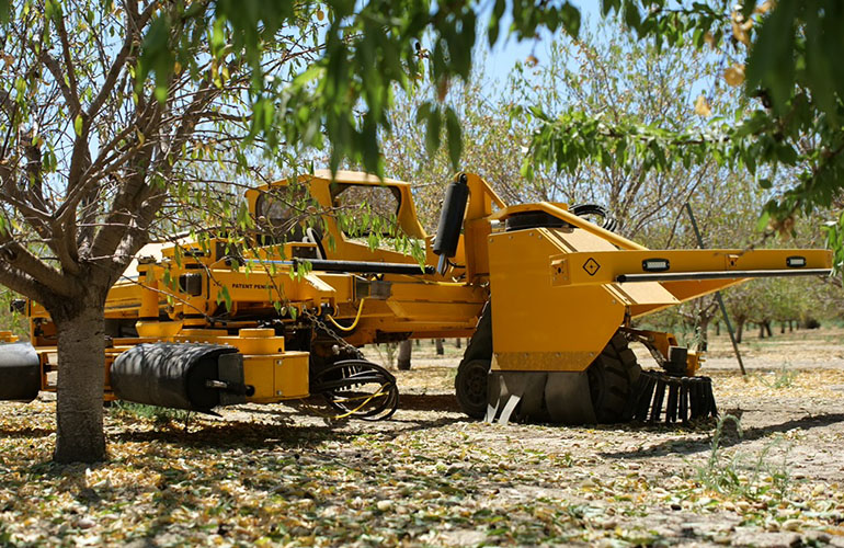 bonsai robotics equipment in an orchard.