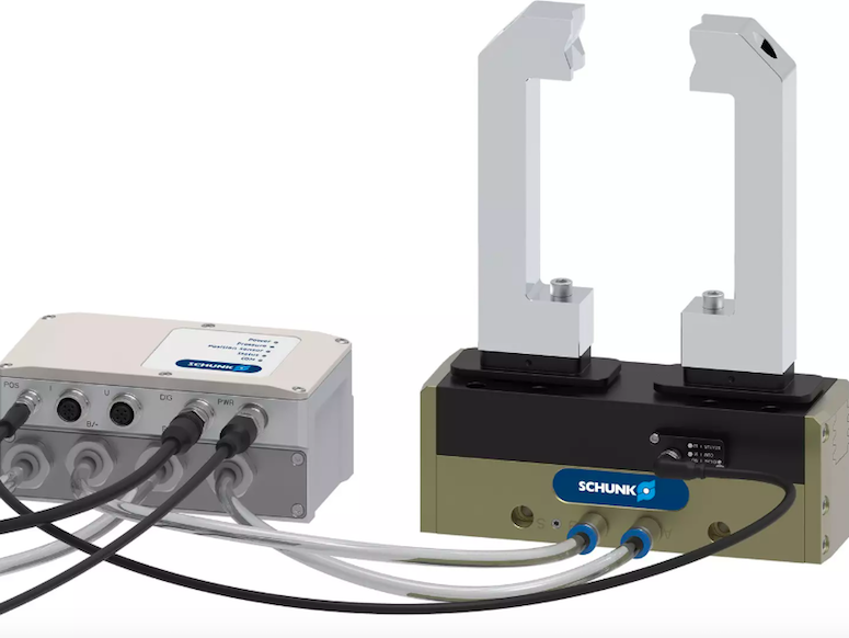 SCHUNK's new pneumatic positioning device for robotic grippers