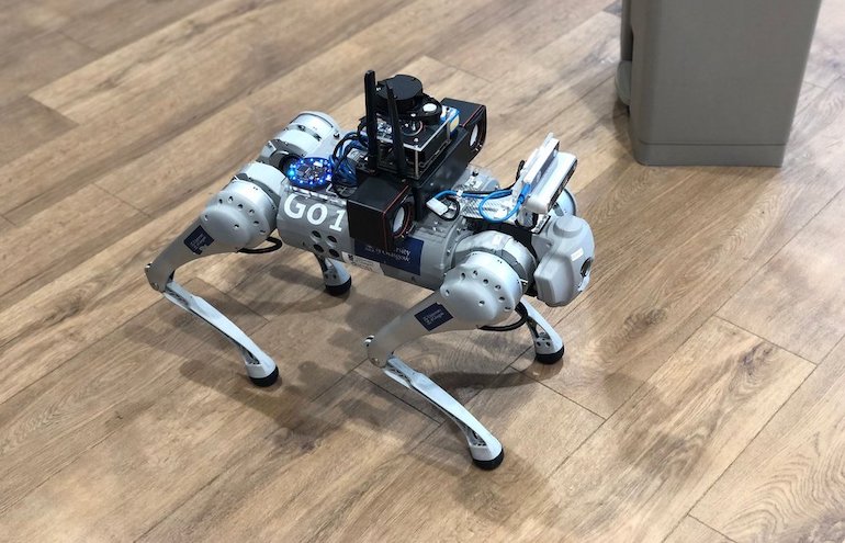 RoboGuide robot dog in action