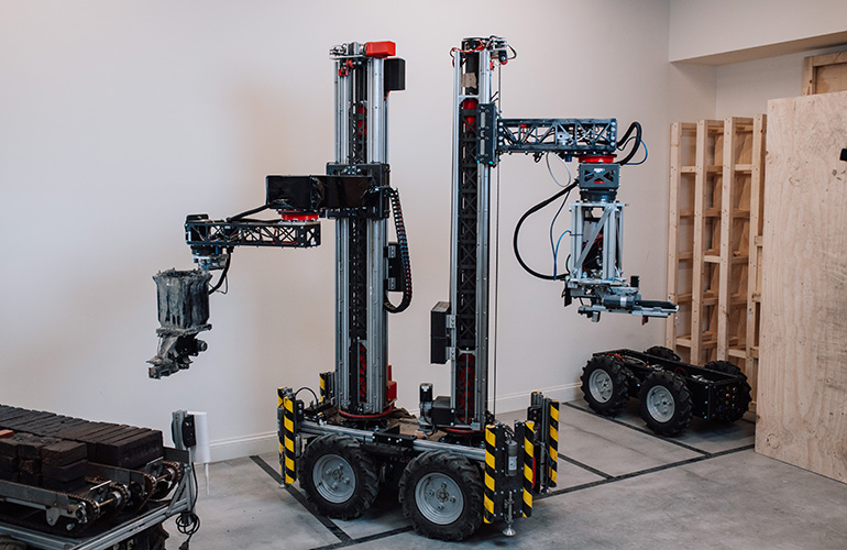 Monumental's brick laying robot.