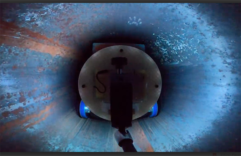 CMU crawling robots map and repair natural gas pipelines CMU crawling robots map and repair natural gas pipelines
