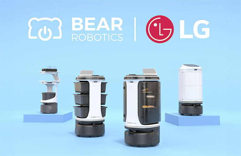 Bear Robot product family with Bear Robot and LG logo in the background.