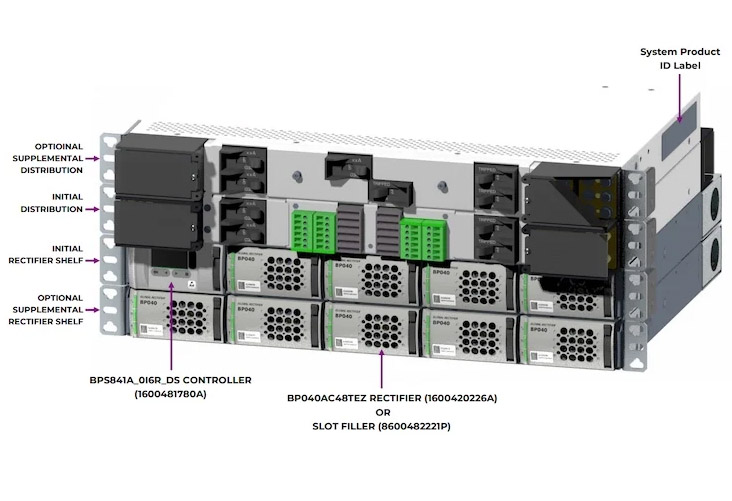 OnmiOn provides the BPS 48V stackable power system for 5G systems.