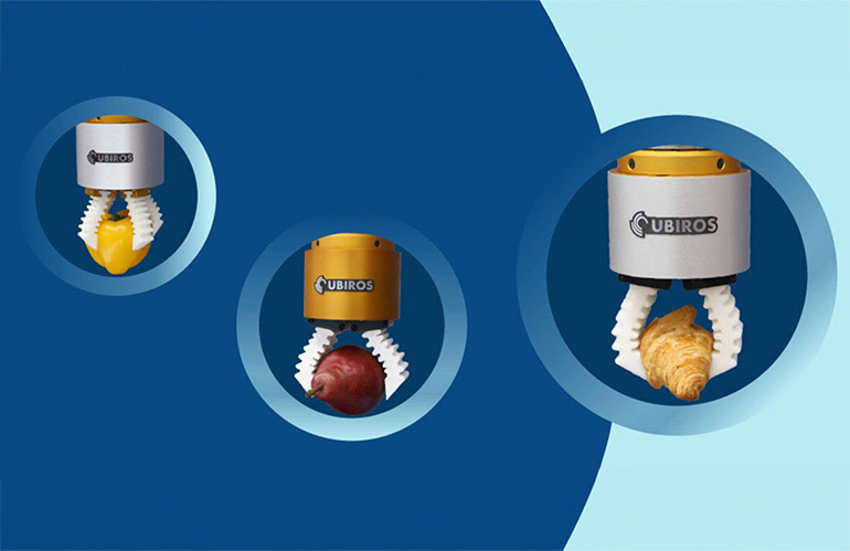 Ubiros soft grippers are designed for food handling.
