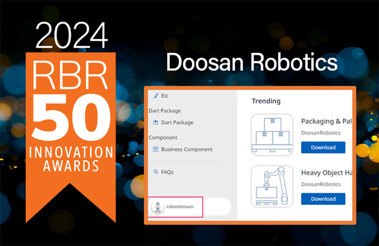 RBR50 reklamjuostė su doosan ekrano kopija.