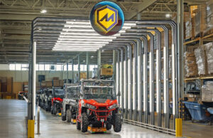 Massimo Motor's new production facility using robots in Garland, Texas.