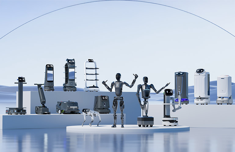 Pudu Robotics' latest innovation, the D9 humanoid robot, seamlessly integrates into a comprehensive lineup of service robots designed to revolutionize customer interactions and enhance operational efficiency in various settings.