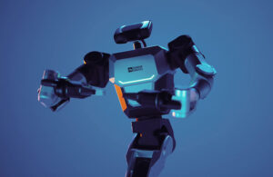 The Rainbow Robotics RB-Y1 dual-armed mobile manipulator.