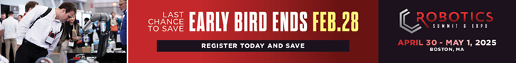 2025 Robotics Summit Registration의 사이트 광고.