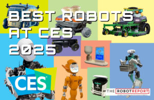 Montage of robots from CES 2025.