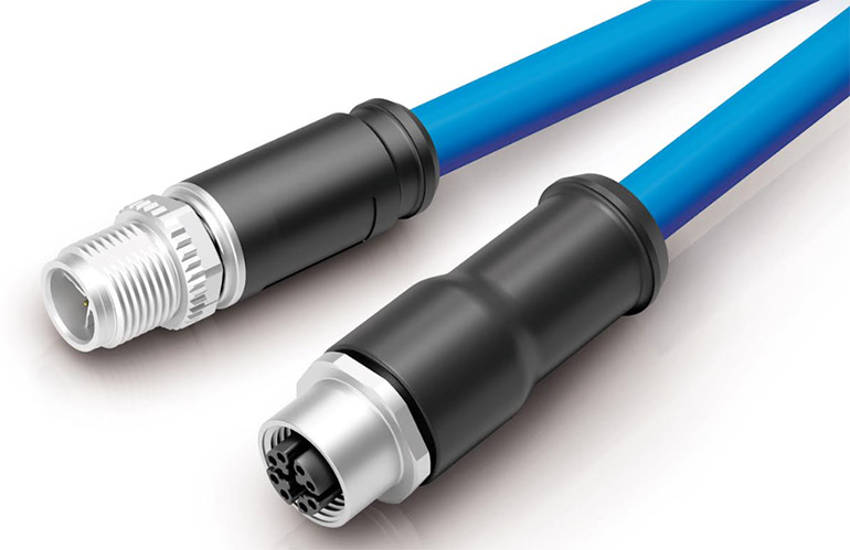 The new binder M120-X-coded connector.