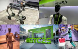 a collage of images from GTC 2025.
