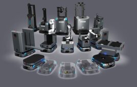 a picture of Seer Robotics' portfolio of mobile robots.
