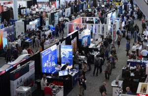 The showfloor at the 2024 Robotics Summit & Expo.