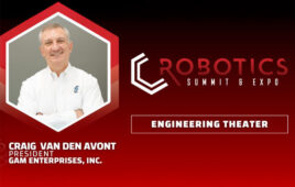 Craig Van den Avont of GAM Enterprises will discuss the importance of gear and other components at the 2025 Robotics Summit & Expo.