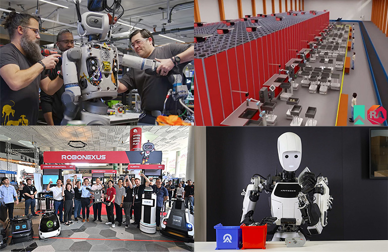 Four images representing some of the top stories on the Robot Report in March 2025.
