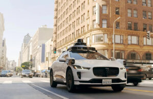A Waymo robotaxi in LA.