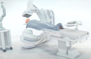 Artedrone's Sasha autonomous mechanical thrombectomy system.