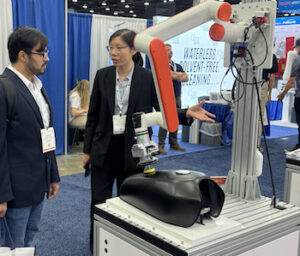 The ECO63 robotic polishing workstation at Automate 2025.