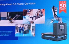 Collaborative robots and AMR, alone or combined, can help manufacturers advance today toward higher quality, productivity accuracy with greater profitability, said Ujjwal Kumar, ME, group president, Teradyne Robotics (Universal Robots and MiR) during his keynote presentation at Automate 2025.