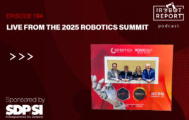cohosts in a sign at the 2025 robotics summit.