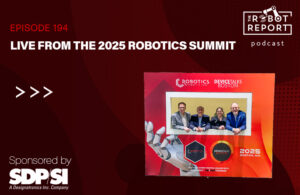 cohosts in a sign at the 2025 robotics summit.