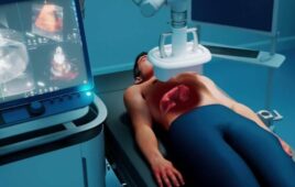 An illustration of the histotripsy procedure.