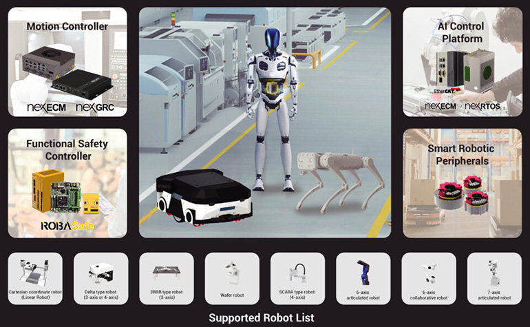 NEXCOM and NVIDIA support numerous robot models.