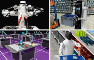 Developers of the humanoids and cobots shown here can use NVIDIA's safety platform.