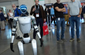 The Unitree G1 humanoid at last month's Robotics Summit & Expo.