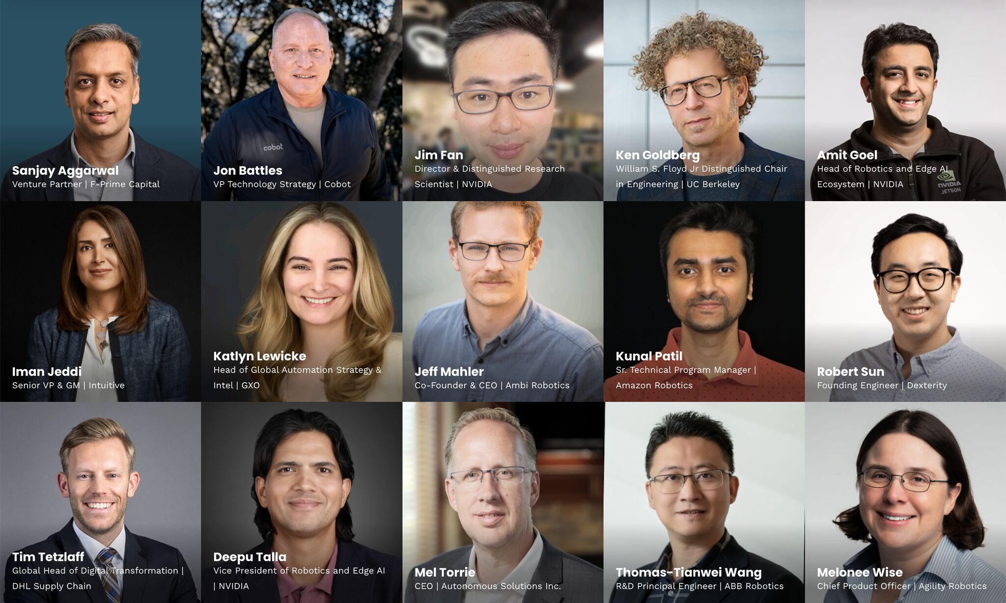 Gallery of RoboBusiness 2025 speakers