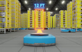 An Amazon robot in a warehouse. The company has deployed its 1 millionth robot.
